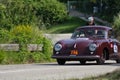 PORSCHE 356 1500 SUPER 1953 on an old racing car in rally Mille Miglia 2018 the famous italian historical race 1927-1957 Royalty Free Stock Photo