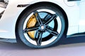 Porsche taycan turbo S - electric car, wheel detail