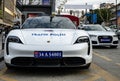 Porsche Taycan Turbo S Turkish Police car, supercar. Porsche seized from criminal organizations