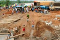Port above the bank of the Amazon river Royalty Free Stock Photo