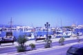 Greece,Port of Aegina town with yachts and fishermen boats docked in Aegina island, Saronic gulf, Greece