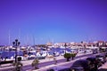 Greece,Port of Aegina town with yachts and fishermen boats docked in Aegina island, Saronic gulf, Greece