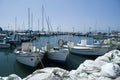 Port in Akko (Acre), Israel