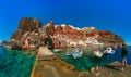 Port Amoudi of Oia or Ia, Santorini, Greece Royalty Free Stock Photo