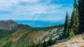 Port Angelas and the Strait of de Fuca from Hurricane Ridge, Olympic National Park, Washington