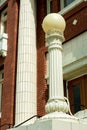 A Lamppost at the Front Entrance of the Clallam County Courthouse in Port Angeles, Washington, USA Royalty Free Stock Photo