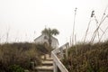 PORT ARANSAS, TX - 21 FEB 2020: Stairway to the Chapel on the Dunes