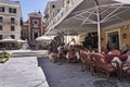 The Port Area of Corfu in the main Town welcomes Cruise Liners