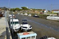 Port of  Audenge in France Royalty Free Stock Photo