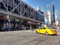 Port Authority Bus Terminal, Taxi, NYC, NY, USA Royalty Free Stock Photo