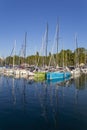 Port of Balatonfoldvar, Hungary in the evening