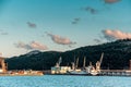 Port in Bar, Montenegro Royalty Free Stock Photo