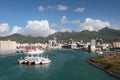 Port, bay and city. Port Louis, Mauritius