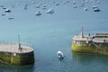 Port, beach and bay of La Concha, city of Donostia-San Sebastian, Euskadi