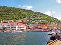 Port of Bergen in Norway Royalty Free Stock Photo