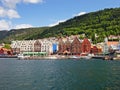 Port of Bergen in Norway Royalty Free Stock Photo