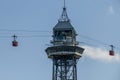 Port Cable Car - Jaume I Tower teleferico Barcelona Spain Royalty Free Stock Photo