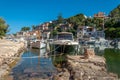 Port of Cala Figuera with typical Majorcan boats moored Royalty Free Stock Photo