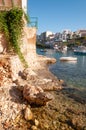 Port of Cala Figuera with typical Majorcan boats moored Royalty Free Stock Photo