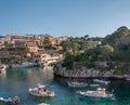 Port of Cala Figuera with typical Majorcan boats moored Royalty Free Stock Photo