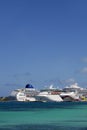 Port of Call - Cruiseships Royalty Free Stock Photo