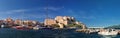 Port of Calvi with citadel in background Corsica Royalty Free Stock Photo