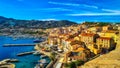 Port of Calvi Corsica - overview from the citadel Royalty Free Stock Photo