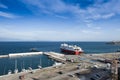 Port and car ferry in Rafina, Greece Royalty Free Stock Photo