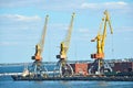 Port cargo crane Royalty Free Stock Photo