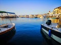 Port of Castellammare di Stabia, with a view of boats and the buildings of the waterfront