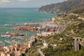 Port from Castello di Arechi. Salerno. Italy