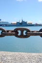 Port Chain Royalty Free Stock Photo