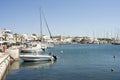 Port in Chora, Naxos island Royalty Free Stock Photo