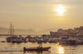 Port on Ciovo island, Croatia, sunrise time