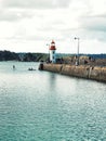 Port and city of Erquy, Bretagne, west of France Royalty Free Stock Photo