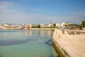 Port with cityview of Torre Canne, Fasano in south Italy