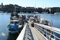 Port of Concarneau in Brittany on a sunny day