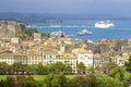 Port and Corfu town panorama, Corfu Greece Royalty Free Stock Photo