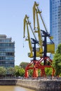 Port Crane in Puerto Madero in Buenos Aires Royalty Free Stock Photo