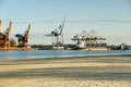 port cranes. Industrial Zone . port