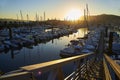 Port de plaisance, the leisure harbour of Hendaye, Aquitaine, Fr Royalty Free Stock Photo