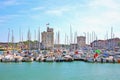 Port de Plaisance, the old harbour & the marina in the centre of the city of La Rochelle, Charente-Maritime, France