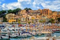 Port de Soller historical Old Town, Mallorca, Spain Royalty Free Stock Photo