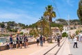 Port de Soller, a popular family resort of Mallorca. Spain Royalty Free Stock Photo