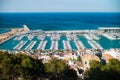 Port of Denia in Costa Blanca, Spain Royalty Free Stock Photo