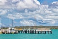 The port and dock of Thursday Island, Australia.