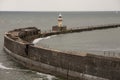 Port of Dover, Harbour wall, Dover Breakwater. Royalty Free Stock Photo