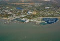 Port Dover Ontario, aerial Royalty Free Stock Photo