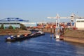 Port of Duisburg Royalty Free Stock Photo