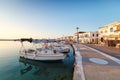 The port of Elafonisos in Lakonia, Greece